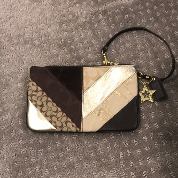 Coach Handbags - Coach Patchwork Collection Wristlet
